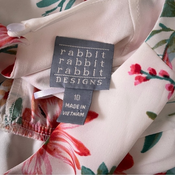Rabbit Rabbit Rabbit collection floral jump suit size 10 pink green - Picture 4 of 13